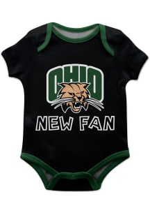 Vive La Fete Ohio Bobcats Baby Black New Fan Short Sleeve One Piece