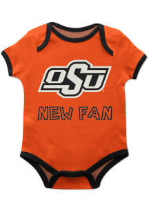 Vive La Fete Oklahoma State Cowboys Baby Orange New Fan Short Sleeve One Piece