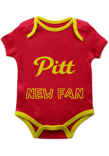 Vive La Fete Pitt State Gorillas Baby Crimson New Fan Short Sleeve One Piece