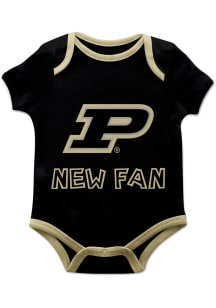 Vive La Fete Purdue Boilermakers Baby Black New Fan Short Sleeve One Piece
