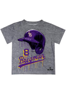 Alex Bregman LSU Tigers Infant Dripping Helmet Short Sleeve T-Shirt Grey