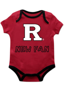 Vive La Fete Rutgers Scarlet Knights Baby Red New Fan Short Sleeve One Piece