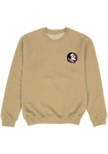 Vive La Fete Florida State Seminoles Youth Gold Impressions Long Sleeve Crew Sweatshirt
