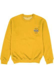 Vive La Fete Idaho Vandals Youth Yellow Impressions Long Sleeve Crew Sweatshirt