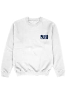 Vive La Fete Jackson State Tigers Youth White Impressions Long Sleeve Crew Sweatshirt