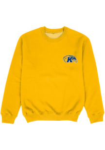 Vive La Fete Kent State Golden Flashes Youth Gold Impressions Long Sleeve Crew Sweatshirt