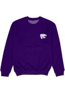 Vive La Fete K-State Wildcats Youth Purple Impressions Long Sleeve Crew Sweatshirt