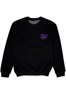 Vive La Fete K-State Wildcats Youth Black Impressions Long Sleeve Crew Sweatshirt