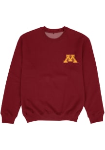 Vive La Fete Minnesota Golden Gophers Youth Maroon Impressions Long Sleeve Crew Sweatshirt