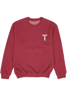 Vive La Fete Troy Trojans Youth Maroon Impressions Long Sleeve Crew Sweatshirt