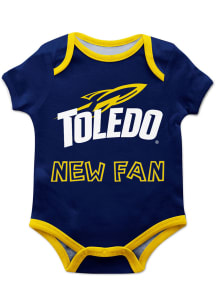 Vive La Fete Toledo Rockets Baby Navy Blue New Fan Short Sleeve One Piece
