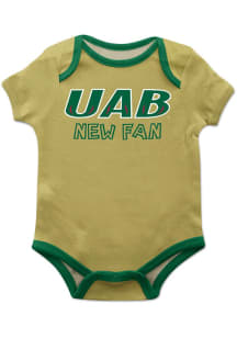 Vive La Fete UAB Blazers Baby Gold New Fan Short Sleeve One Piece