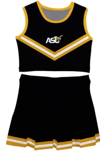 Vive La Fete Alabama State Hornets Toddler Girls Black Ashley 2 Pc Sets Cheer