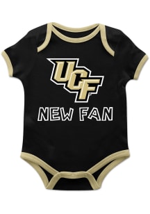Vive La Fete UCF Knights Baby Black New Fan Short Sleeve One Piece