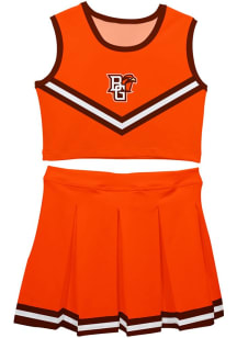 Vive La Fete Bowling Green Falcons Toddler Girls Orange Ashley 2 Pc Sets Cheer