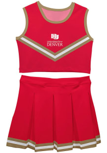 Vive La Fete Denver Pioneers Toddler Girls Maroon Ashley 2 Pc Sets Cheer