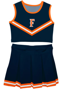Vive La Fete Cal State Fullerton Titans Toddler Girls Blue Ashley 2 Pc Sets Cheer