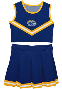 Vive La Fete Kent State Golden Flashes Toddler Girls Blue Ashley 2 Pc Sets Cheer