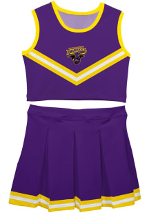 Vive La Fete Minnesota State Mankato Mavericks Toddler Girls Purple Ashley 2 Pc Sets Cheer