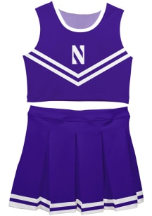 Vive La Fete Northwestern Wildcats Toddler Girls Purple Ashley 2 Pc Sets Cheer