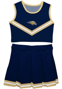 Vive La Fete Oral Roberts Golden Eagles Toddler Girls Navy Blue Ashley 2 Pc Sets Cheer