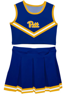 Vive La Fete Pitt Panthers Toddler Girls Blue Ashley 2 Pc Sets Cheer