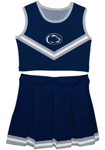 Vive La Fete Penn State Nittany Lions Toddler Girls Navy Blue Ashley 2 Pc Sets Cheer