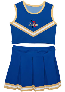 Vive La Fete Tulsa Golden Hurricane Toddler Girls Blue Ashley 2 Pc Sets Cheer