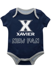 Vive La Fete Xavier Musketeers Baby Navy Blue New Fan Short Sleeve One Piece