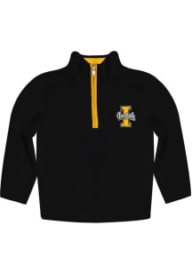 Vive La Fete Idaho Vandals Youth Black Impressions Long Sleeve Quarter Zip Shirt