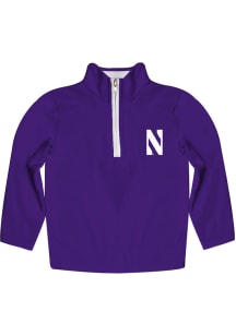 Vive La Fete Northwestern Wildcats Youth Purple Impressions Long Sleeve Quarter Zip Shirt