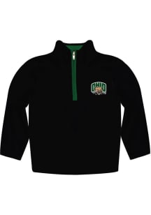 Vive La Fete Ohio Bobcats Youth Black Impressions Long Sleeve Quarter Zip Shirt