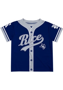 Lucas Luetge Rice Owls Infant Solid Short Sleeve T-Shirt Blue