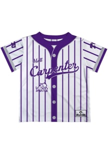 Matt Carpenter TCU Horned Frogs Infant Stripes Short Sleeve T-Shirt White
