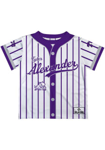 Tyler Alexander TCU Horned Frogs Infant Stripes Short Sleeve T-Shirt White