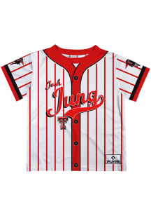Josh Jung Texas Tech Red Raiders Infant Stripes Short Sleeve T-Shirt White