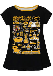 Vive La Fete Grambling State Tigers Girls Black Impressions Short Sleeve Tee