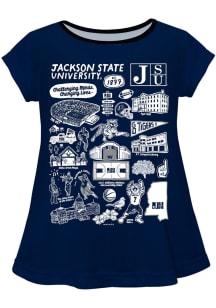 Vive La Fete Jackson State Tigers Girls Blue Impressions Short Sleeve Tee