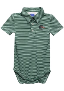 Vive La Fete UAB Blazers Baby Green Pencil Stripe Short Sleeve One Piece Polo