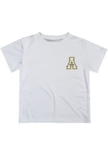 Vive La Fete Appalachian State Mountaineers Youth White Impressions Short Sleeve T-Shirt
