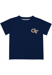 Vive La Fete GA Tech Yellow Jackets Youth Navy Blue Impressions Short Sleeve T-Shirt