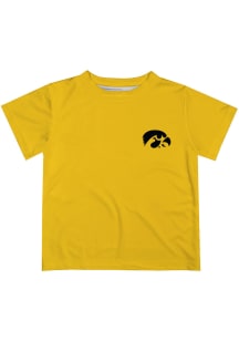Vive La Fete Iowa Hawkeyes Youth Gold Impressions Short Sleeve T-Shirt