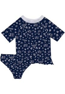 Vive La Fete Jackson State Tigers Girls Blue Rash Guard Short Sleeve Tee