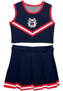 Vive La Fete Fresno State Bulldogs Girls Blue Ashley 2 Pc Set Cheer