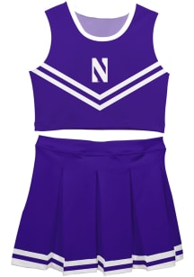 Vive La Fete Northwestern Wildcats Girls Purple Ashley 2 Pc Set Cheer