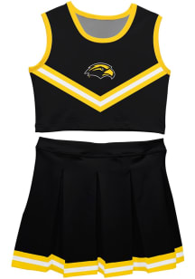 Vive La Fete Southern Mississippi Golden Eagles Girls Black Ashley 2 Pc Set Cheer
