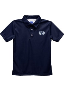 Vive La Fete BYU Cougars Toddler Navy Blue Team Short Sleeve Polo Shirt