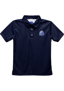 Vive La Fete Drake Bulldogs Toddler Navy Blue Team Short Sleeve Polo Shirt