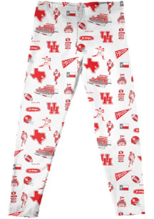 Vive La Fete Houston Cougars Girls White Impressions Bottoms Leggings