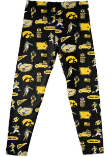 Vive La Fete Iowa Hawkeyes Girls Black Impressions Bottoms Leggings